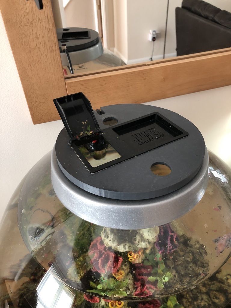 Free 3D file biOrb Juwel fish feeder lid 🐠・3D printable design to