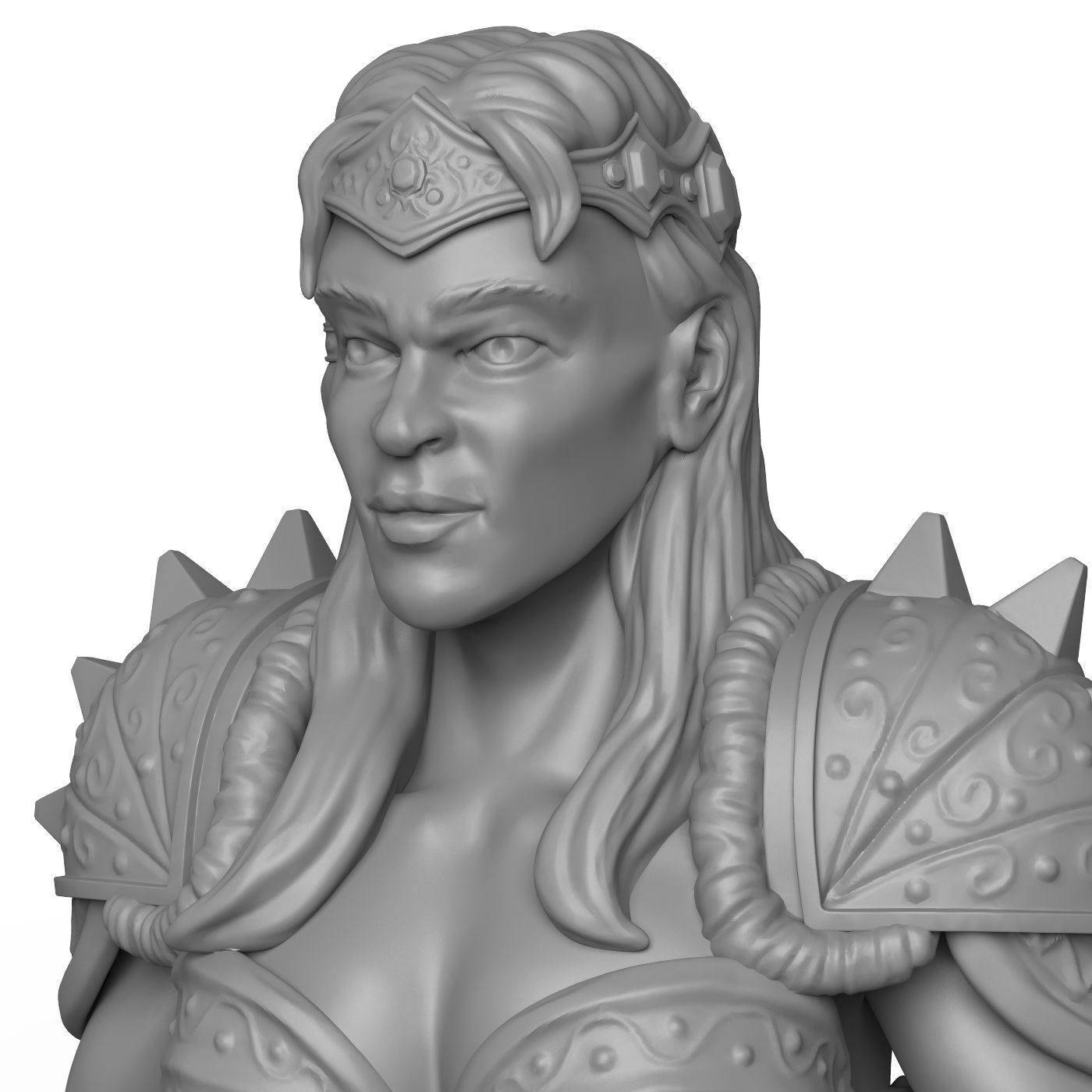 STL file Female Warrior Statue ♀️・3D print design to download・Cults