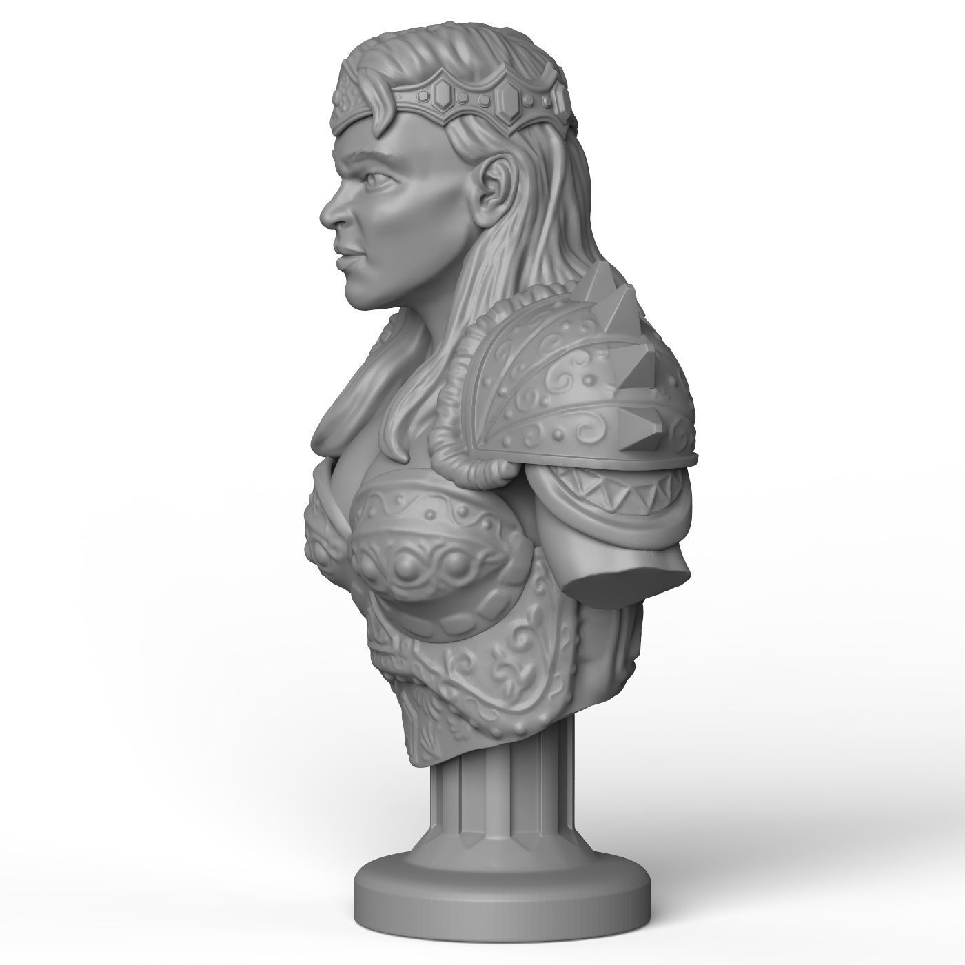 STL file Female Warrior Statue ♀️・3D print design to download・Cults