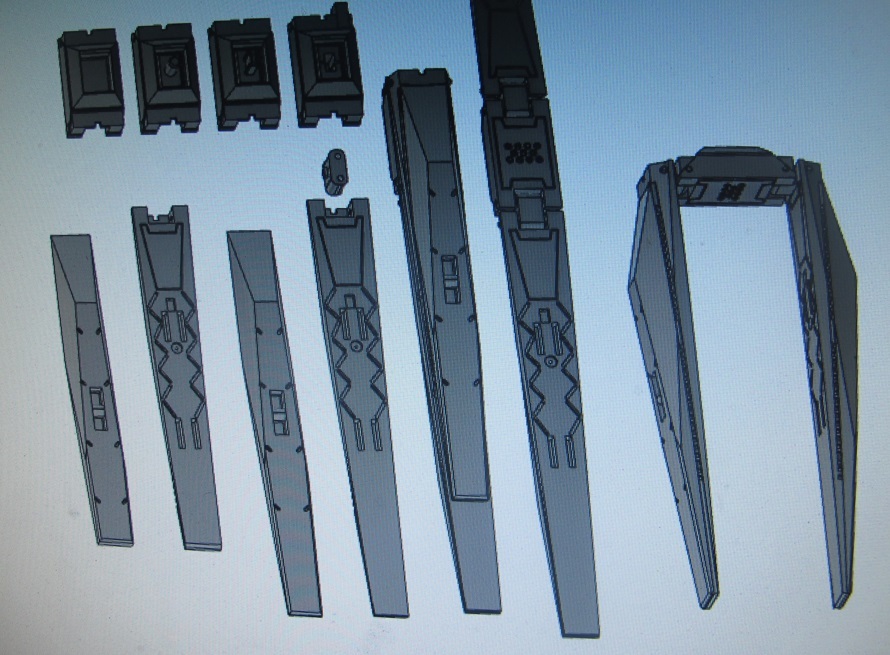 Nu Gundam fin funnel 1/100 3D model