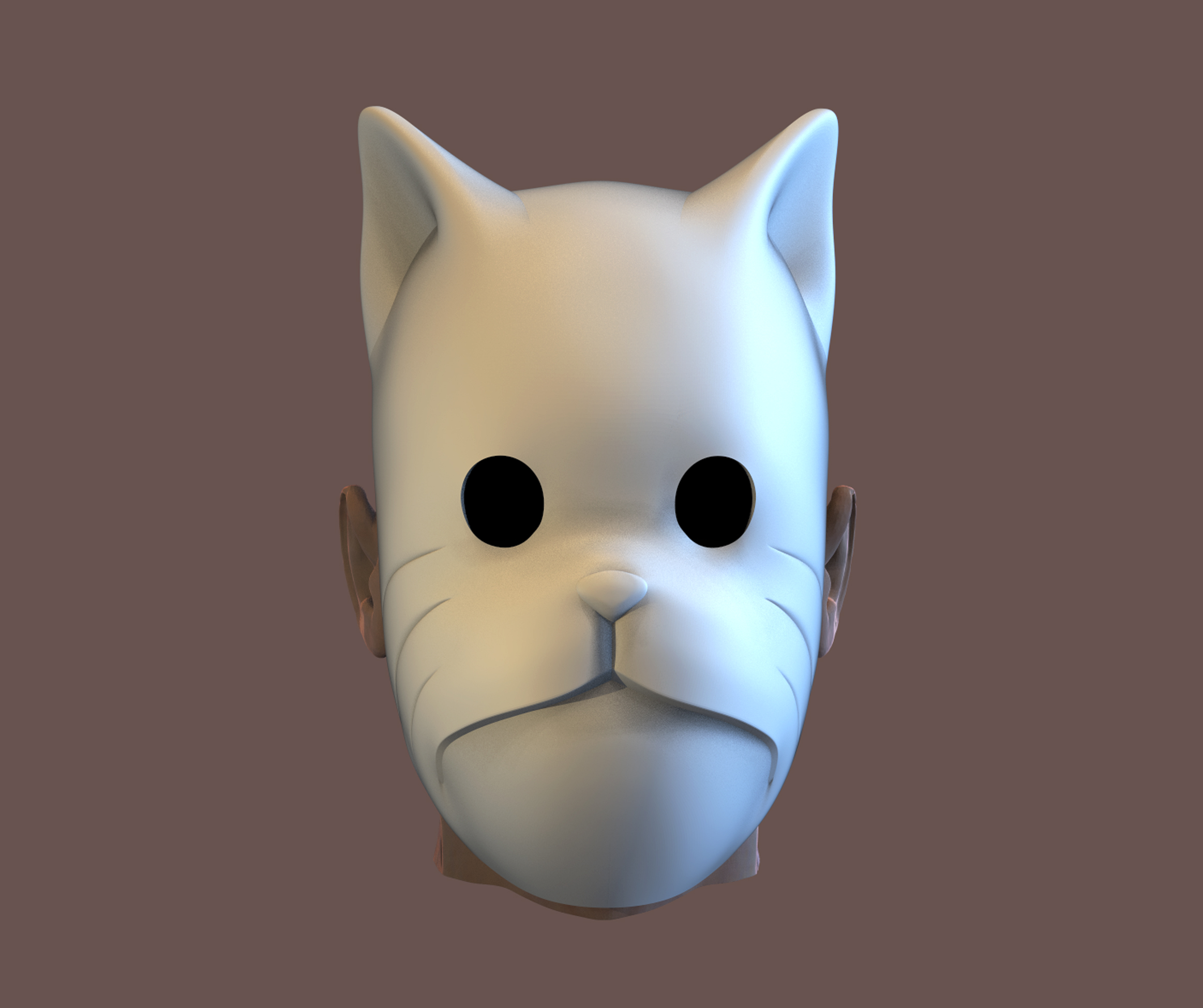 STL file Grumpy Cat Mask・3D printing template to download・Cults