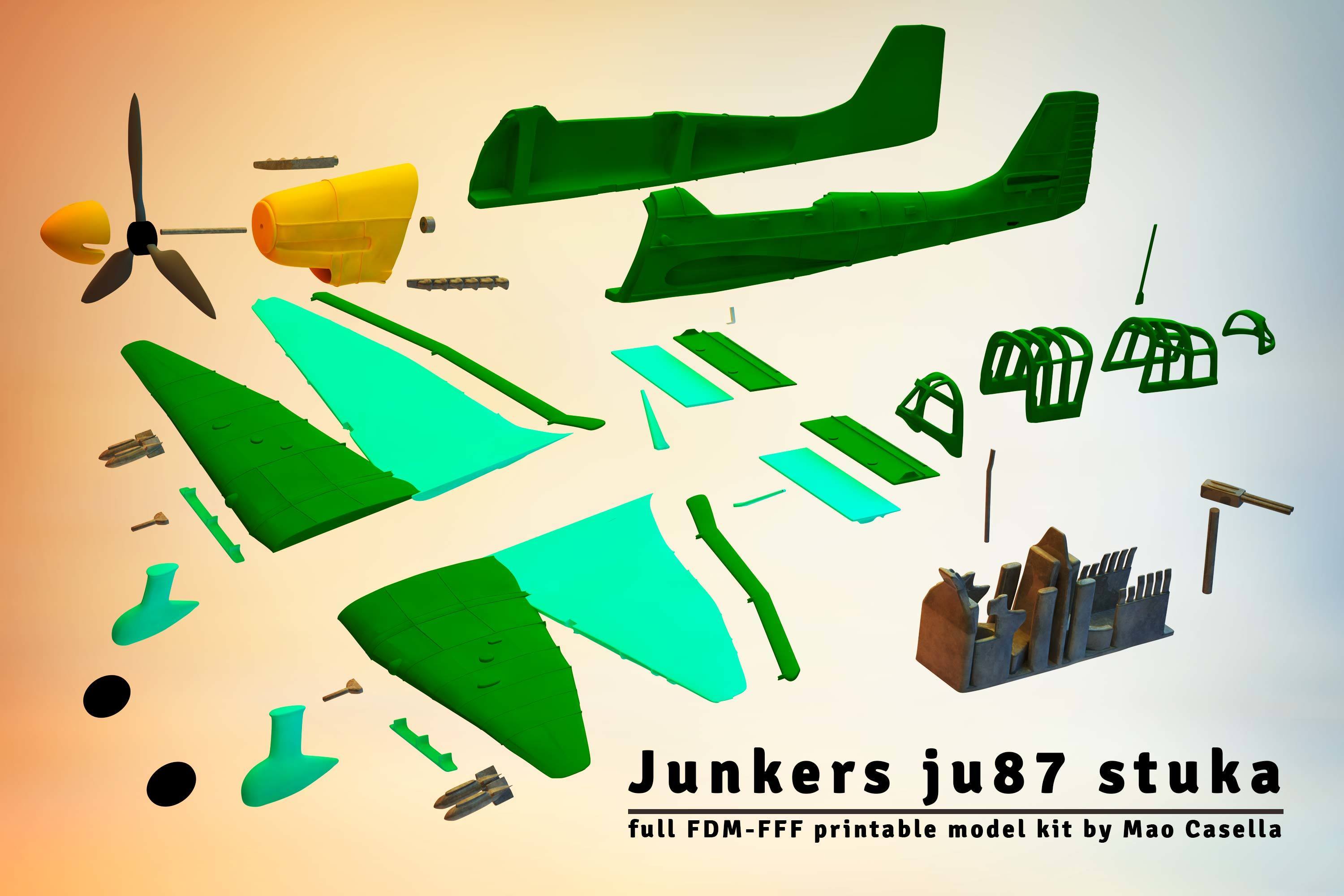 3D file ju 87 stuka 🛩️・3D printable model to download・Cults