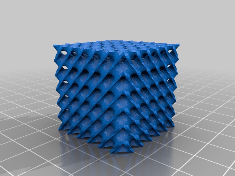 Free 3D file Low Poly Schwartz Diamond SHELL version・3D printable