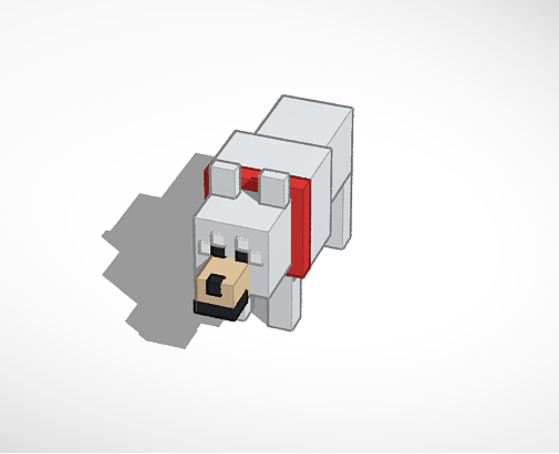 STL file Wolf Minecraft Wolf Mob・3D printable design to download・Cults