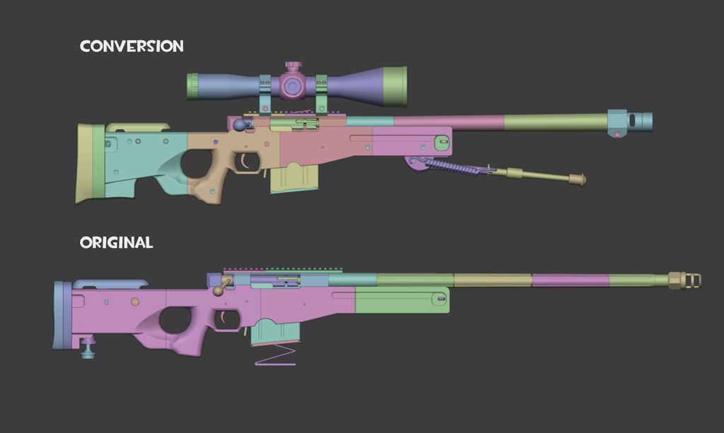 Free 3D file TF2 AWPer Hand Bolt Action, Shell Ejecting Conversion