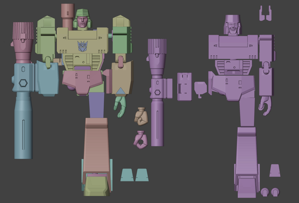 Free 3D file Transformers Devastation Megatron Conversion Kit