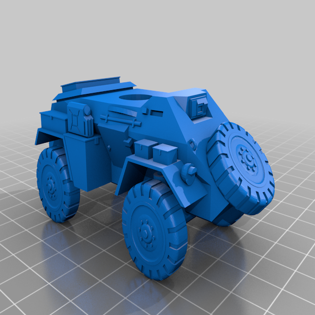Free 3D file Humber Armoured Car 28mm / 1:56 🚗・3D printable model to ...