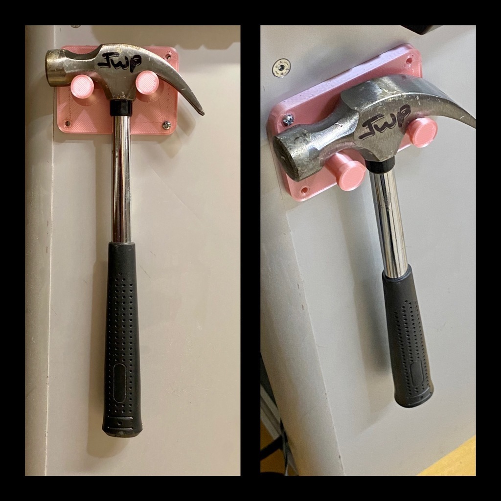 Free 3D file Hammer holder wall mounted 🔨・3D printing idea to