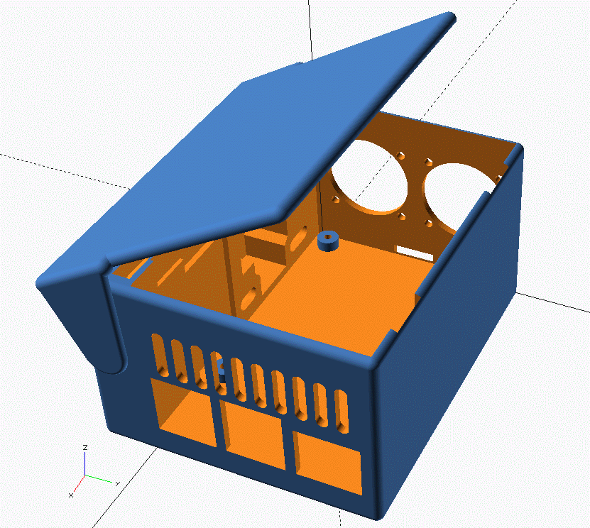 Free 3D file Case for Raspberry PI 4 with 4