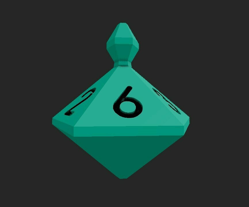 Free 3D file Spinner Die/Dice d6・3D print object to download・Cults