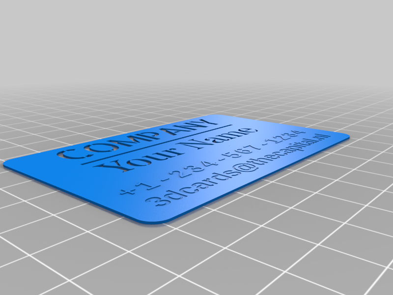 Free 3D file My Customizfffed Business card maker・3D printer design to ...