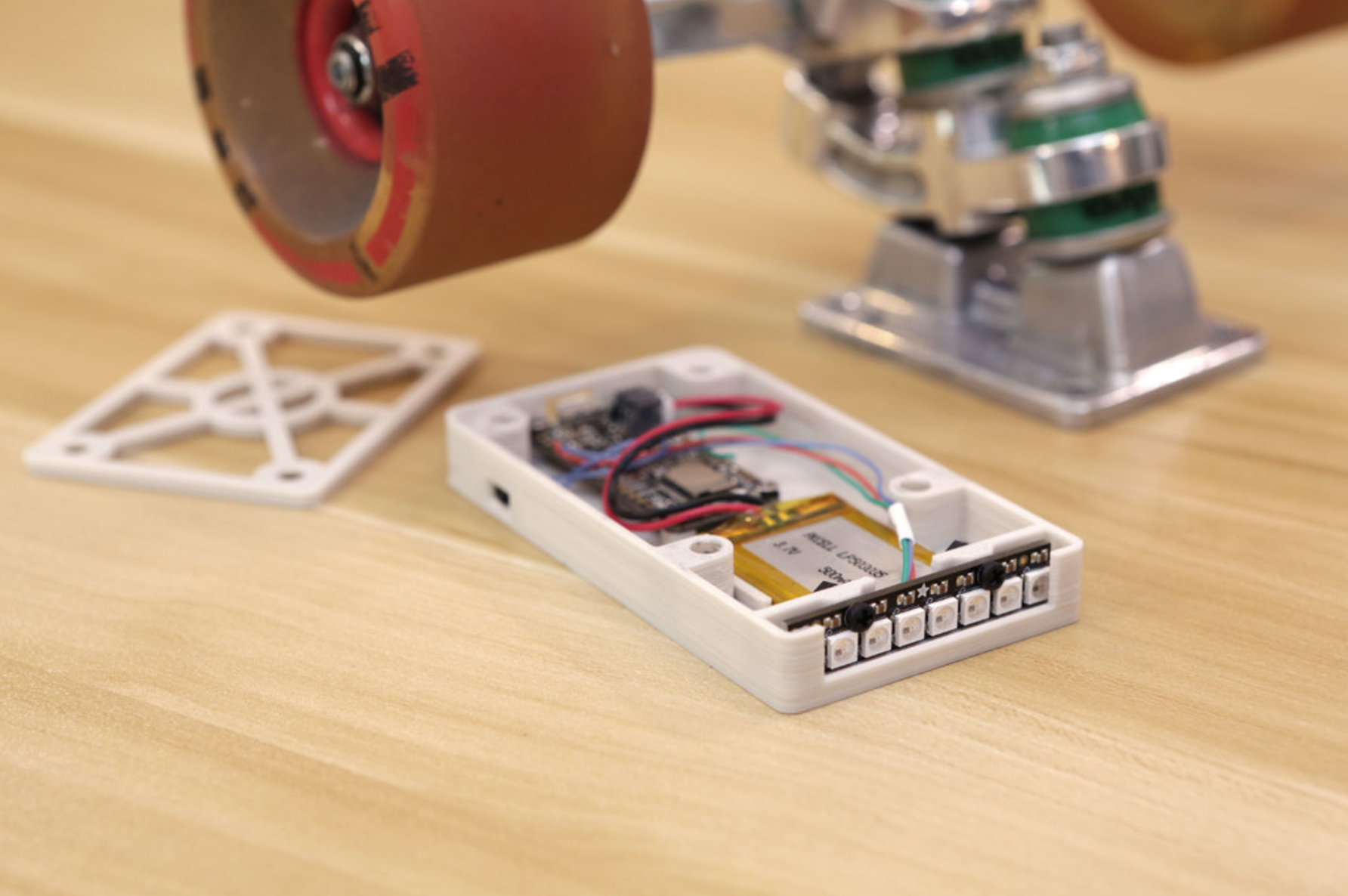 Descargar archivo STL gratis NeoPixel LED Truck Riser para Skateboard ...