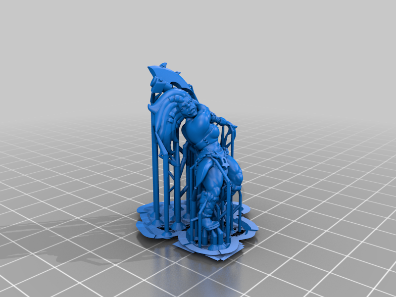 Free STL file Half-Orc Barbarian Miniature・3D print model to download・Cults