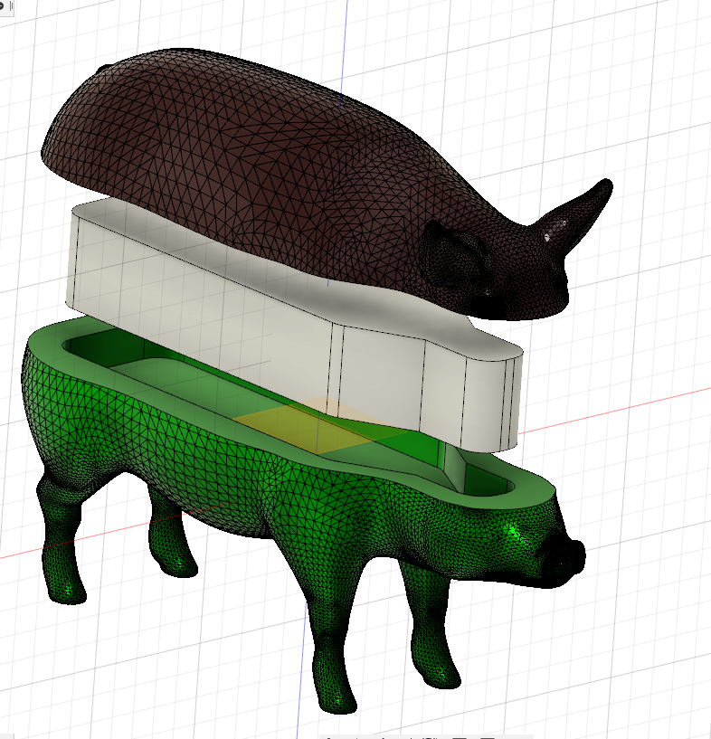 Free 3D file Two color pig 🎨・Design to download and 3D print・Cults