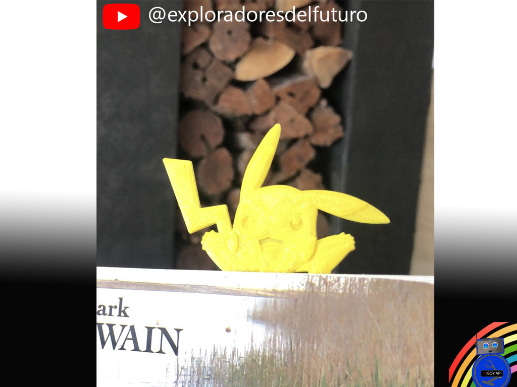 Free STL file Pikachu Bookmark 🔖・3D printer model to download・Cults