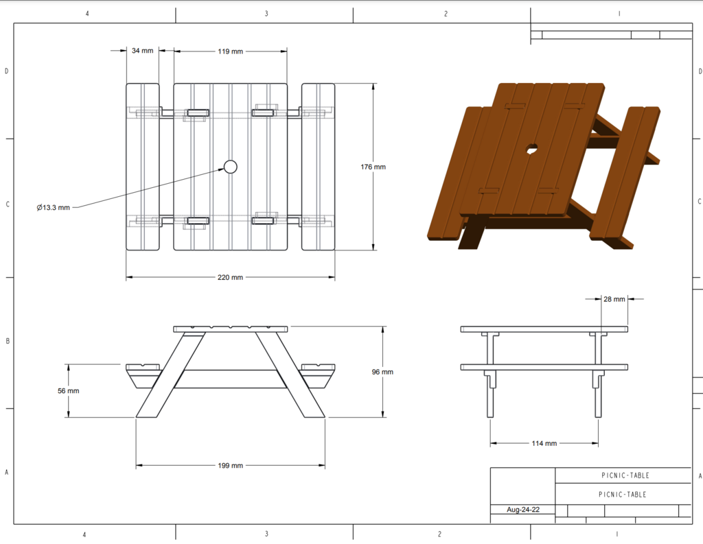 Free 3D file Squirrel Picnic Table 🐾・3D printable model to download・Cults