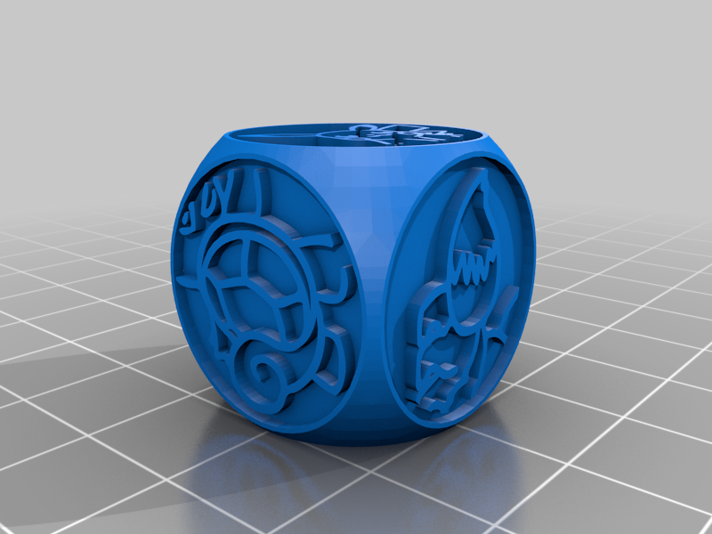 Free 3D file Pokemon TCG Coin Toss Dice (Heads/Tails)・3D printing