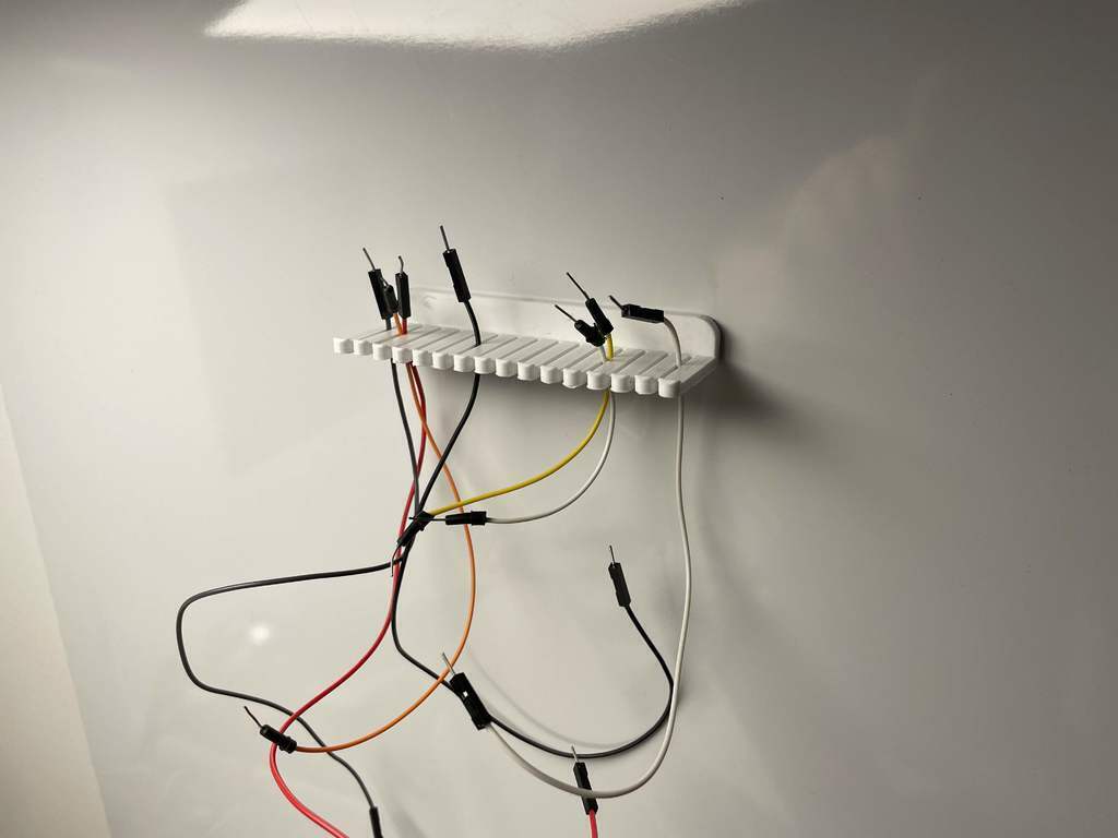 Free 3D file Jumper wire rack for magnet walls・3D printing model to ...