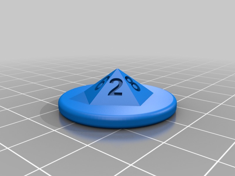 Free 3D file D10 Token・3D printable object to download・Cults