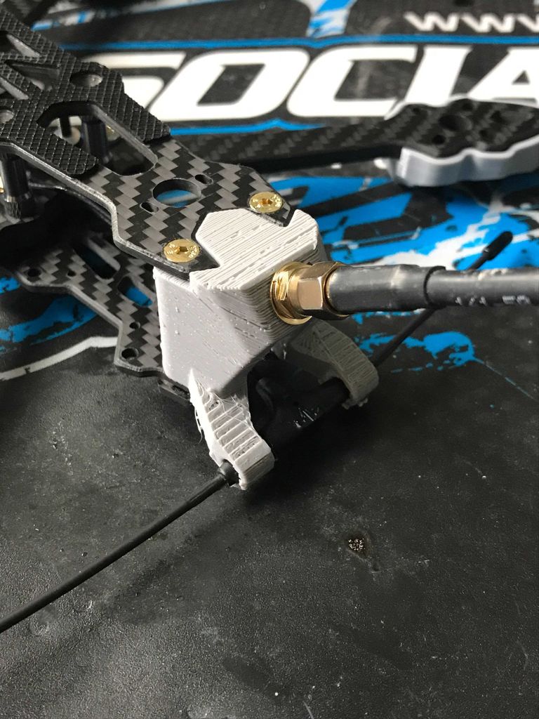 Free 3D file GEPRC Mark4 SMA VTX Antenna & Crossfire Antenna Mount