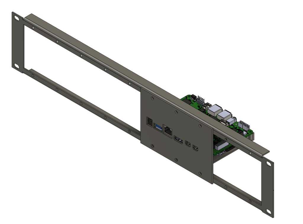 DAP 2 HE Rackblende f. Modulsystem 10 Segmente MP-1 - Rack paneel