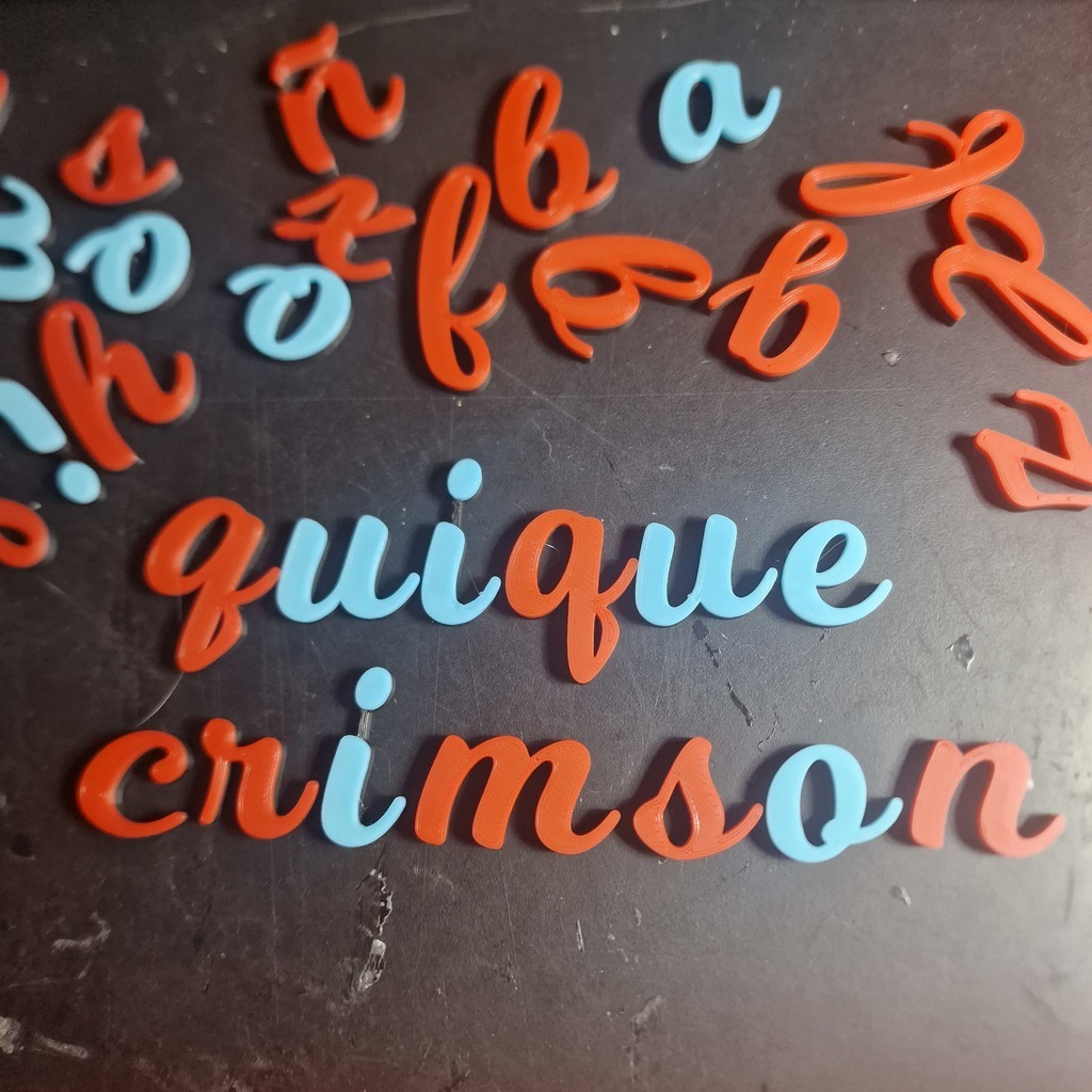 Free 3D file Montessori alphabet / Alfabeto Montesorri ️・Model to ...