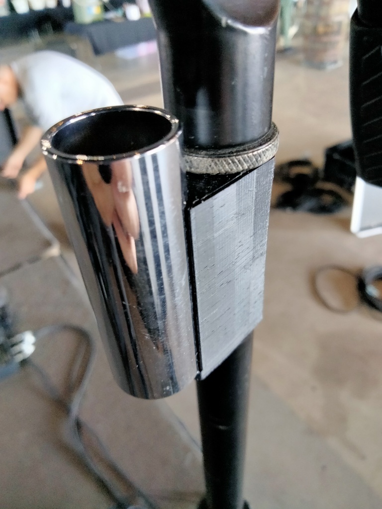 Free 3D file Guitar Slide Holder for Mic Stand・3D printer design to