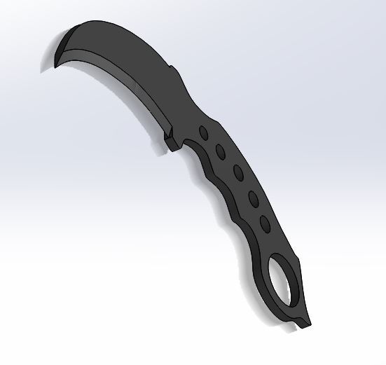Free 3D file csgo knife・3D printable model to download・Cults