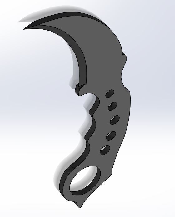 Free 3D file csgo knife・3D printable model to download・Cults