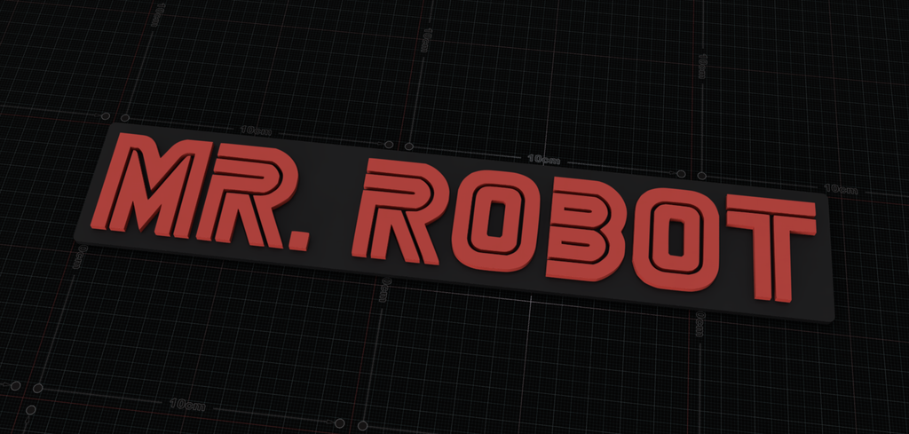 Printable Robot Sign Free 3D file Mr. Robot Sign 🤖・3D print model to download・Cults