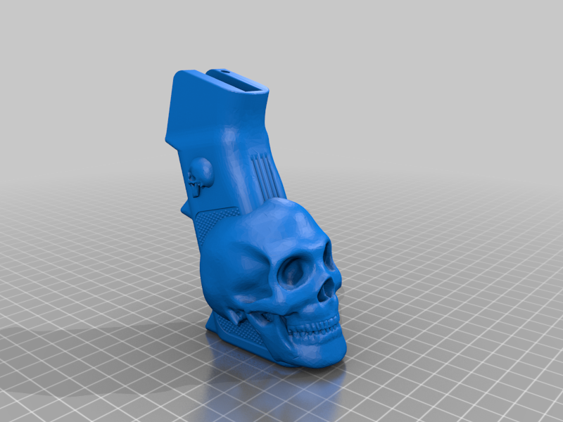 Free 3D file ar15 skull grip 💀・Template to download and 3D print・Cults