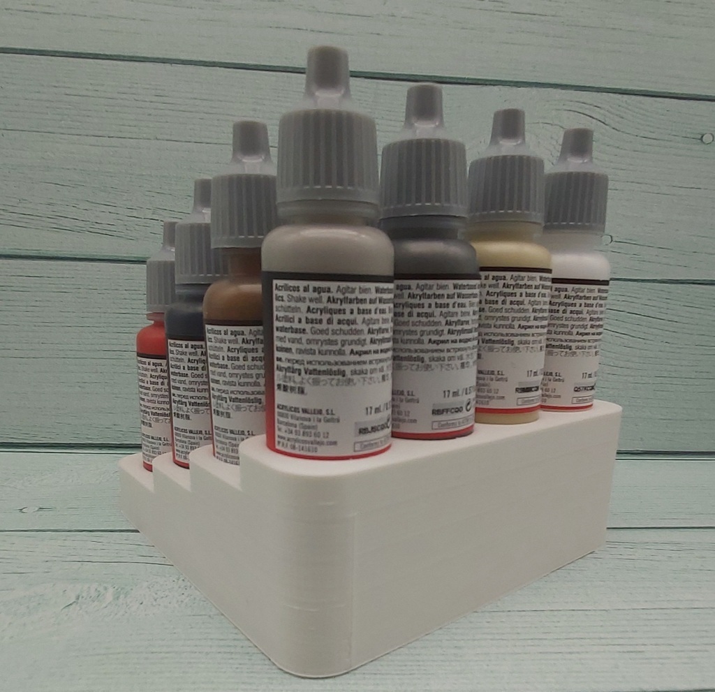 Free 3D file Vallejo Acrylic Paint Holder 🎨・3D printing design to