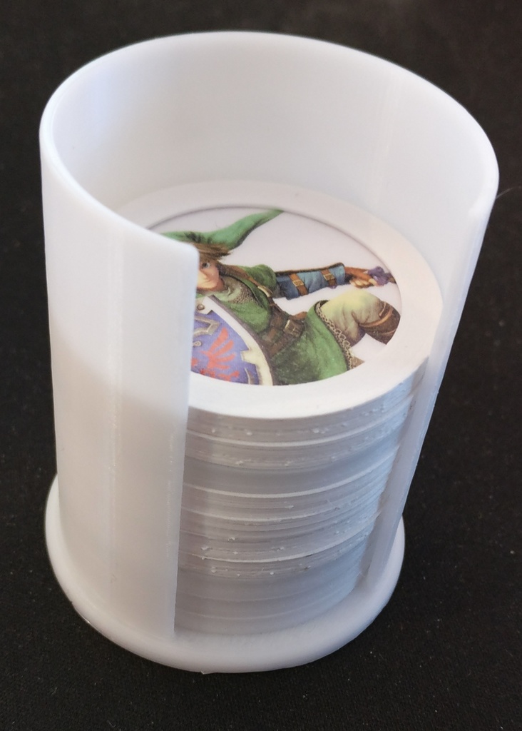 Amiibo Coin Storage Cylinder 3D model