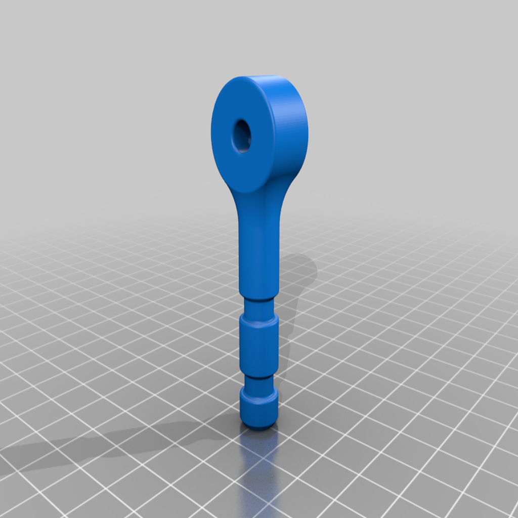 CR-10 simple brace — 10mm metric round tube_ends 3D model
