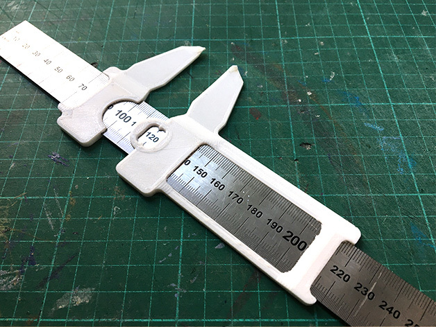 Free 3D file Calipers 60cm ruler mod・3D printable design to download・Cults