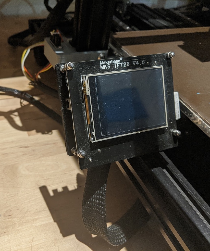 MKS TFT28 display holder removable 3D model