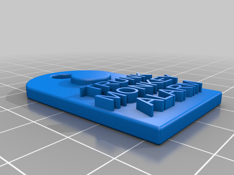 Free 3D file TRUNK MONKEY KEYCHAIN・3D printer model to download・Cults