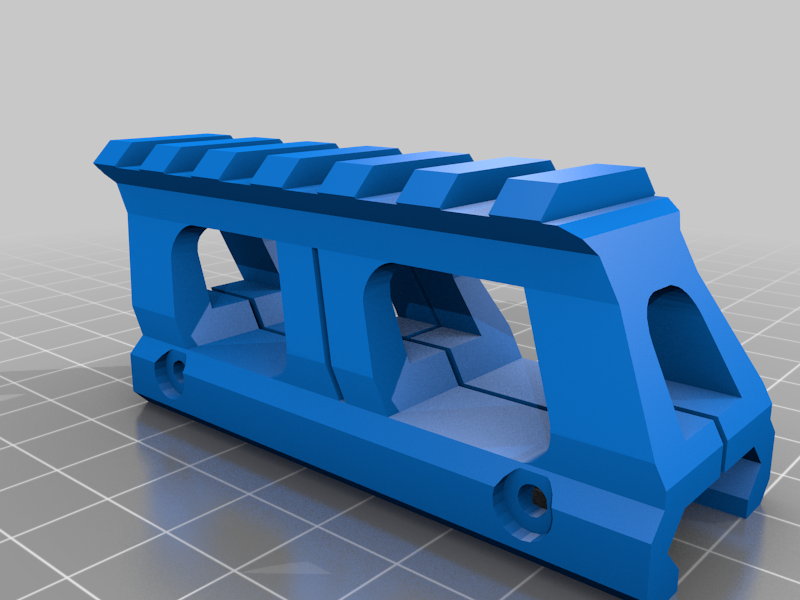 Free 3D file Picatinny Rail Riser 20mm with M5/M3 Slot 🔫・3D print