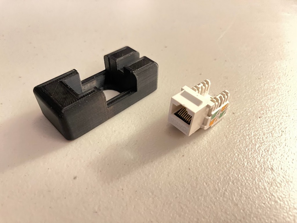 Free 3D file Keystone Jack punchdown holder 🛠️・3D printer design to