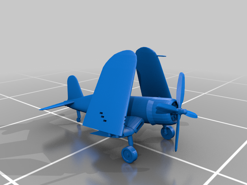 Free 3D file Corsair F4U with Folded Wings 🛩️・Object to download and to ...