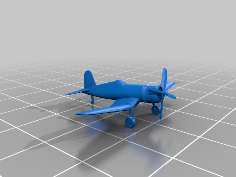 Free 3D file Corsair F4U with Folded Wings 🛩️・Object to download and to ...
