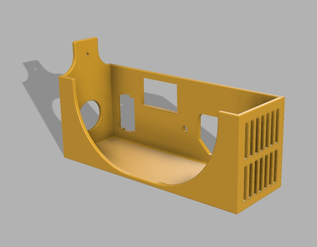 Бесплатный 3D файл Mean Well LRS.150 - корпус блока питания + кронштейн ...