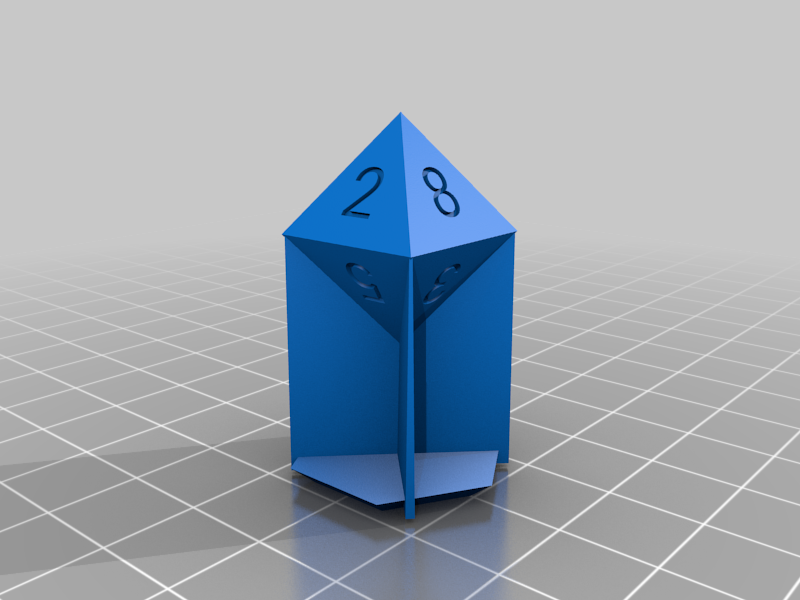 Wall Supported Dice Set v1.0 3D model