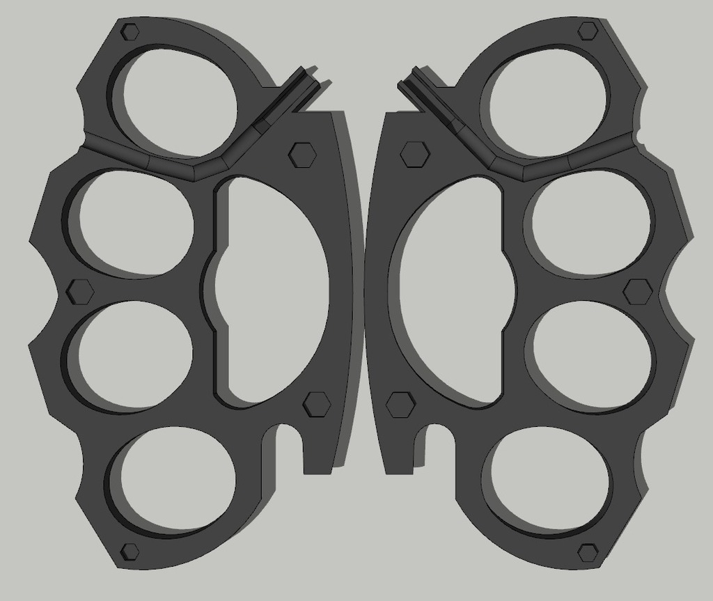 Free 3D file Brass Knuckles Joint Holder・3D printer design to download