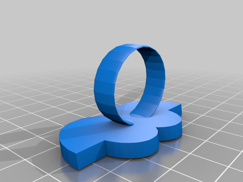 mustache ring 3D model