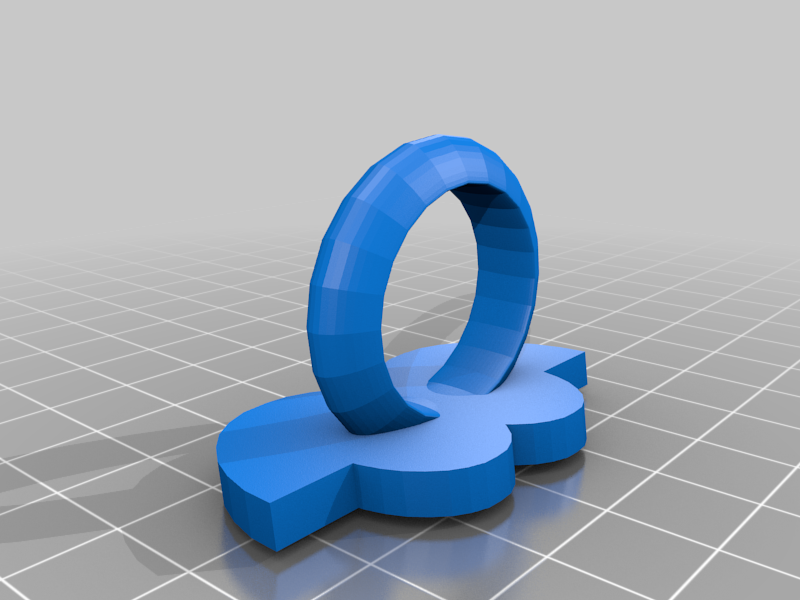 mustache ring 2.0 3D model
