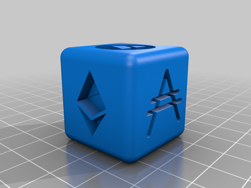 Free 3D file Which Crypto To Buy Dice・3D print model to download・Cults