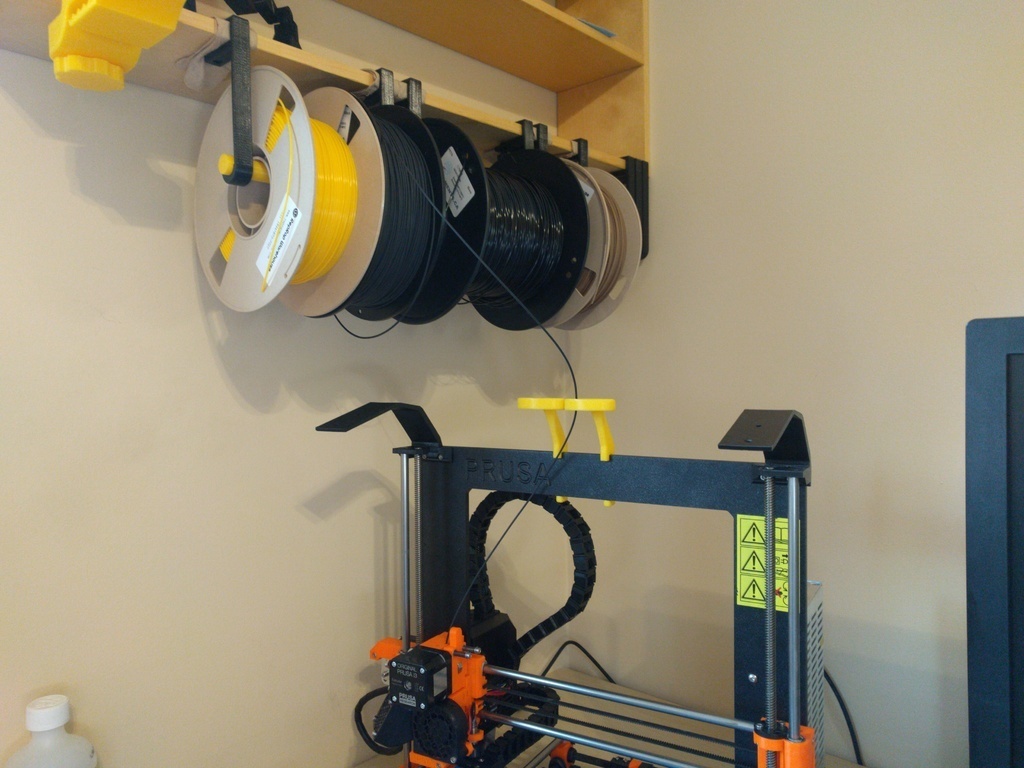 Free 3D file Shelf-mount hanging spool holder 🧞♂️・3D printing idea to ...