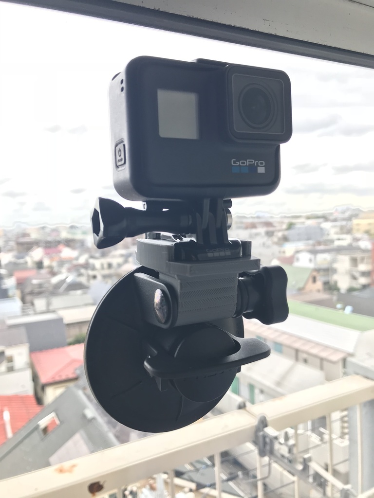 Free 3D file GoPro Suction Adapter Short・3D printer design to download ...
