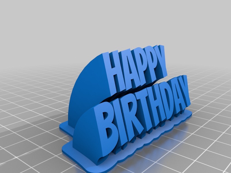 3DDatei Alles Gute zum Geburtstag! kostenlos・3DDruckvorlage zum Herunterladen・Cults